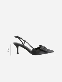 Zwart - Forever Comfort® schoenen met strik, hielbandje en spitse neus