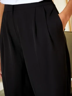 Zwart - Friends Like These Premium broek met wijde pijpen en elastiek aan de achterkant