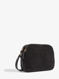Zwart - Friends Like These Double Compartment Cross-Body Bag