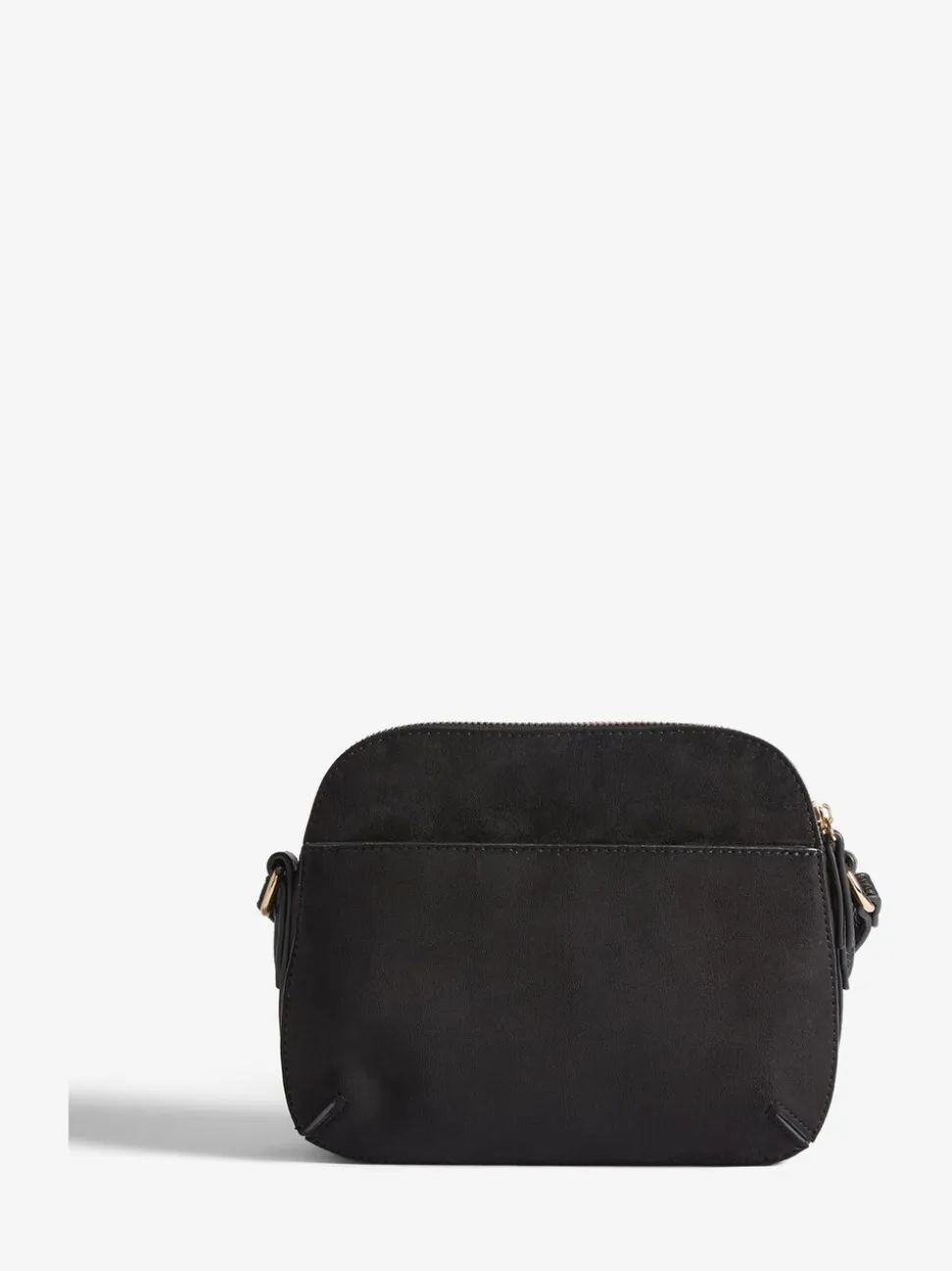 Zwart - Friends Like These Double Compartment Cross-Body Bag