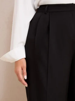 Zwart - Friends Like These Premium broek met wijde pijpen en elastiek aan de achterkant