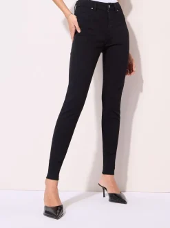 Zwart - Friends Like These jegging met hoge taille