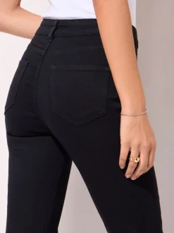 Zwart - Friends Like These jegging met hoge taille