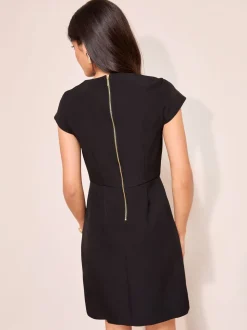 Zwart - Friends Like These Lantern Mini Dress