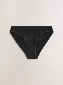 Zwart - Full Briefs Cotton Knickers 10 Pack