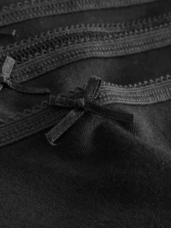 Zwart - Full Briefs Cotton Knickers 10 Pack