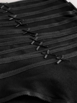 Zwart - Full Briefs Cotton Knickers 10 Pack