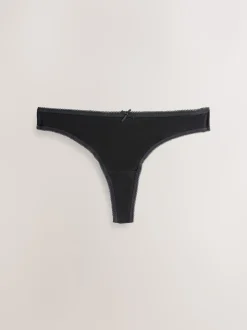 Zwart - Full Briefs Cotton Knickers 10 Pack