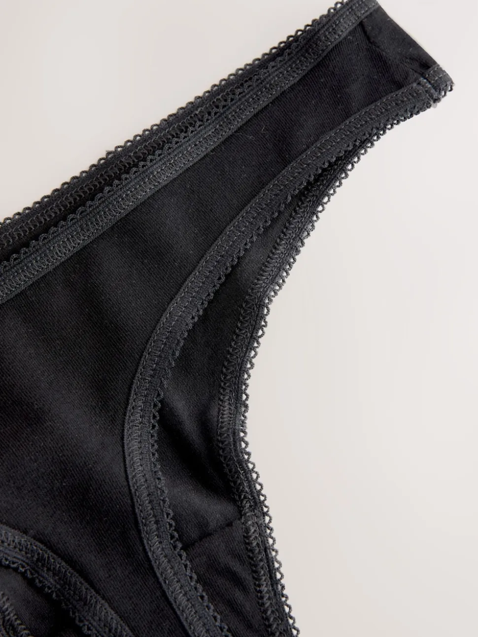 Zwart - Full Briefs Cotton Knickers 10 Pack