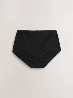 Zwart - Full Briefs Cotton Knickers 10 Pack