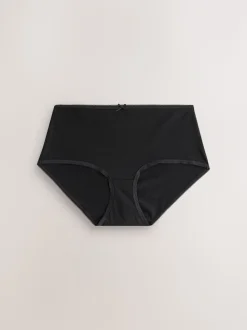 Zwart - Full Briefs Cotton Knickers 10 Pack