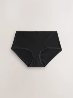 Zwart - Full Briefs Cotton Knickers 10 Pack