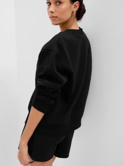 Zwart - Gap - Relaxed sweatshirt met logo