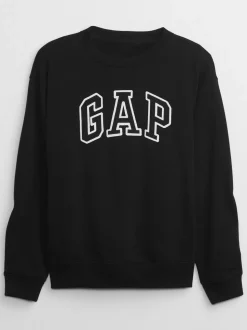 Zwart - Gap - Relaxed sweatshirt met logo