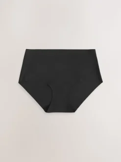 Zwart - Geen zichtbare onderbroeklijn comfortabele slips verpakking van 3