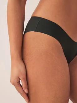 Zwart - Geen zichtbare onderbroeklijn comfortabele slips verpakking van 3