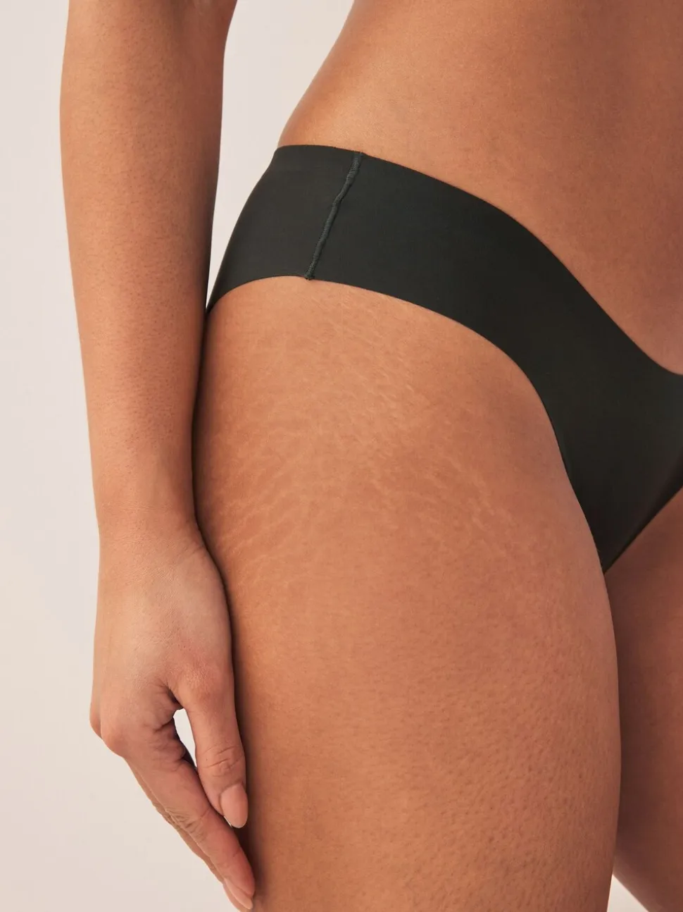 Zwart - Geen zichtbare onderbroeklijn comfortabele slips verpakking van 3