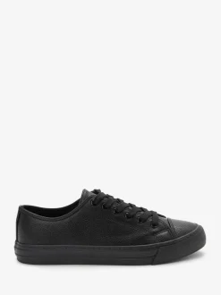 Zwart - Gelakte honkbalsneakers