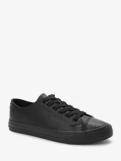 Zwart - Gelakte honkbalsneakers