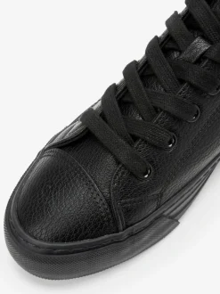 Zwart - Gelakte honkbalsneakers
