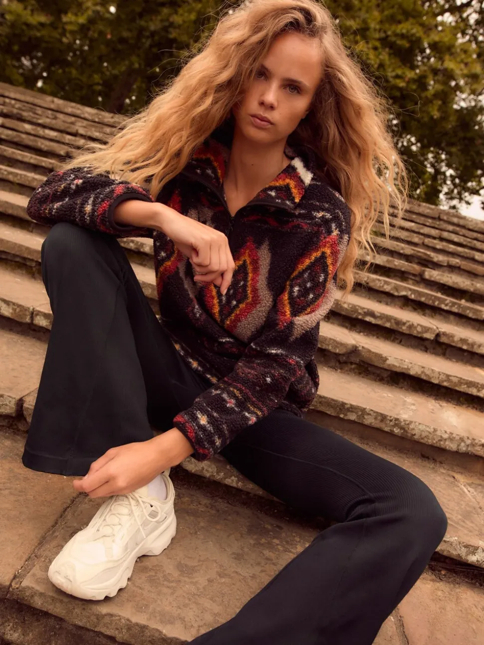 Zwart - Geribbelde kickflare leggings