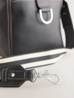 Zwart - Gestructureerde Messenger-tas