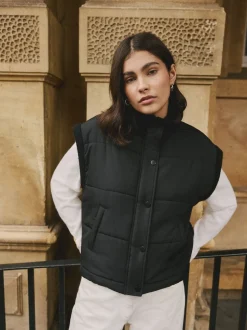 Zwart - Gewatteerd gilet