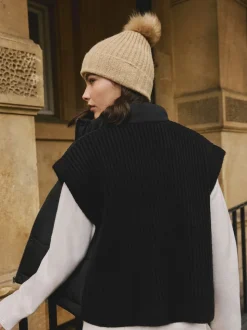 Zwart - Gewatteerd gilet