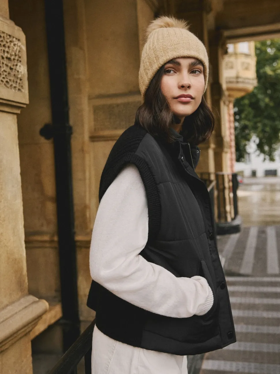 Zwart - Gewatteerd gilet