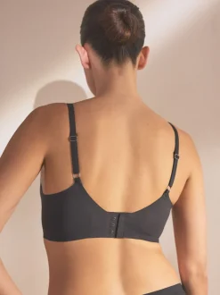 Zwart - Gladstrijkende beha's zonder beugel met lichte vulling voor ultiem comfort