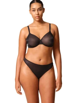 Zwart - Gossard glanzende voorgevormde Glossies beha