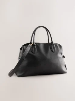 Zwart - Grote shopper met bedeltjes