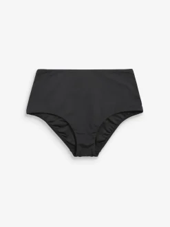Zwart - Halfhoog buikcorrigerend bikinibroekje