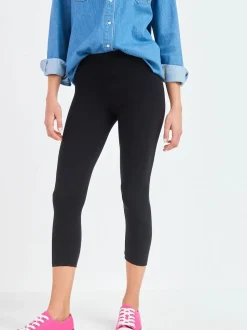 Zwart - Half-lange leggings