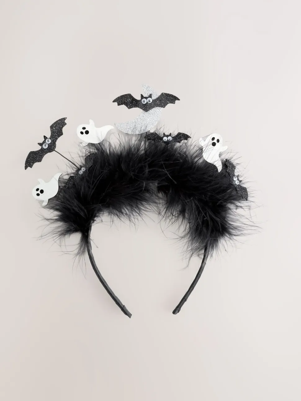 Zwart - Halloween-vliegende-vleermuizen-haarband
