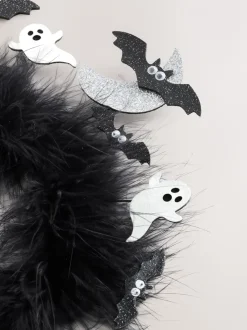 Zwart - Halloween-vliegende-vleermuizen-haarband