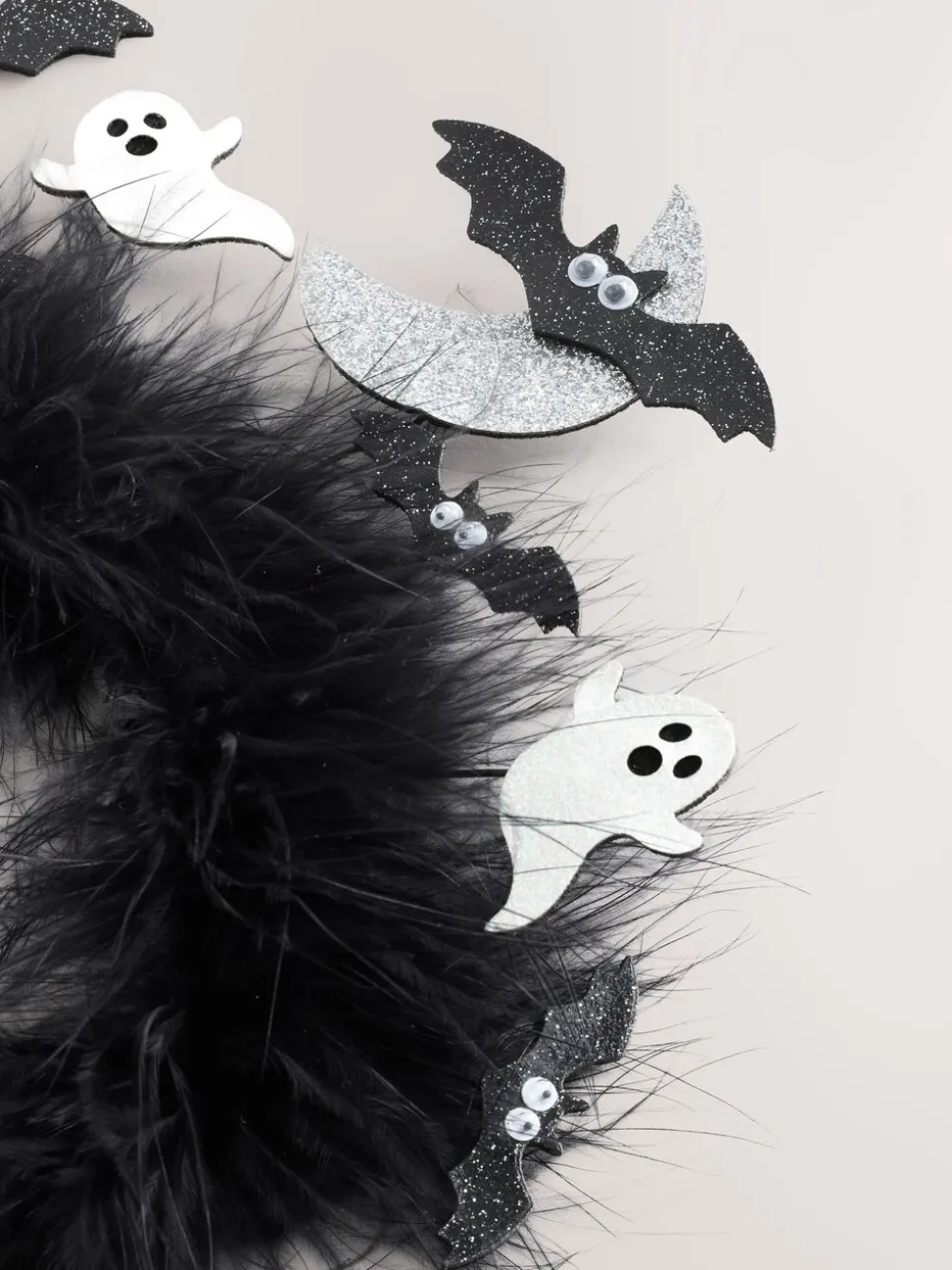 Zwart - Halloween-vliegende-vleermuizen-haarband
