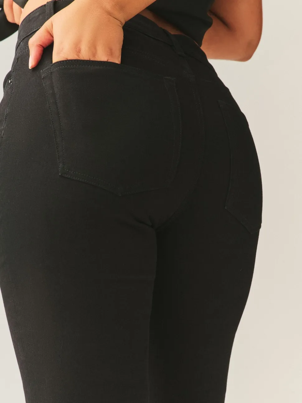 Zwart - Hourglass Mid Rise Skinny Jeans