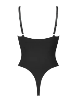 Zwart - Hunkemöller naadloze hoogopgesneden Enhancing shapewear stringbody