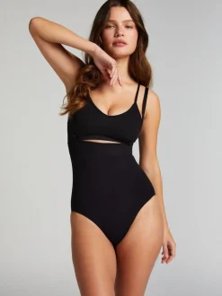 Zwart - Hunkemöller Seamless Enhancing High Waisted Knickers