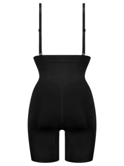 Zwart - Hunkemoller naadloze verbeterende dijenafslankende Shapewear bodysuit van 100% katoen
