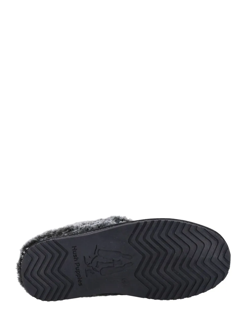 Zwart - Hush Puppies Amara winterpantoffels met imitatiebontvoering