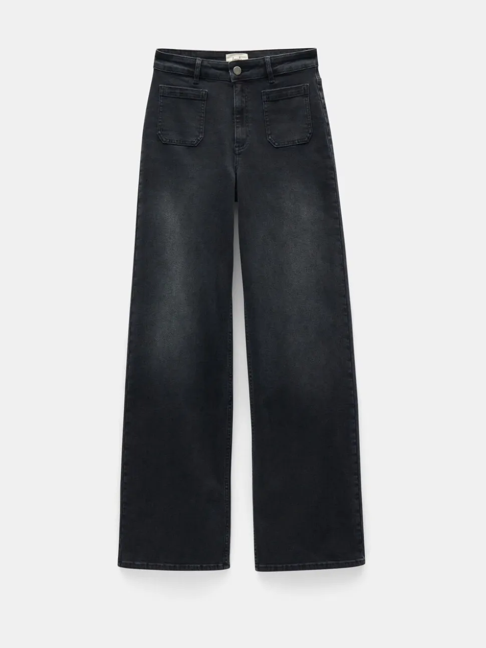 Zwart - Hush Rowan jeans met uitlopende pijpen