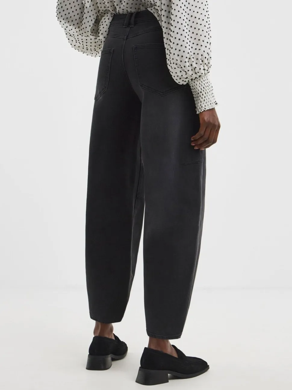 Zwart - JD Williams Authentic Barrel Leg Jeans