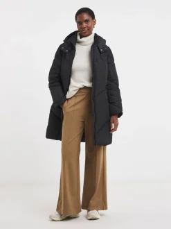 Zwart - JD Williams Mid Length Padded Coat With Hood