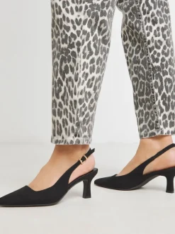 Zwart - JD Williams Pointed Toe Slingback Heels