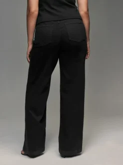 Zwart - Jeans met wijde pijpen