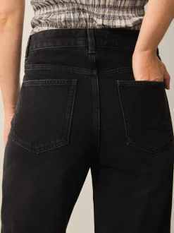 Zwart - Jeans met wijde pijpen