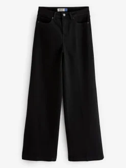 Zwart - Jeans met wijde pijpen