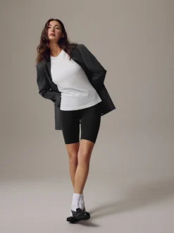 Zwart - Jersey fietsshort